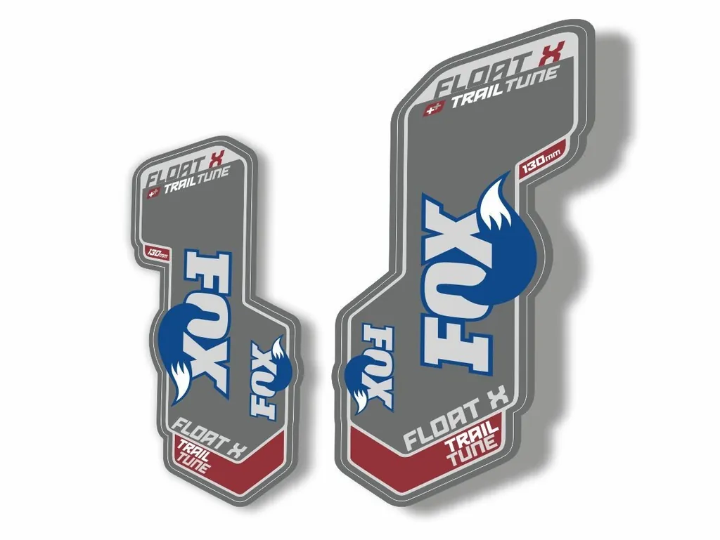 FOX Float X Trail Tune 2009 Forks Suspension Factory Decal Sticker Adhesive Gray