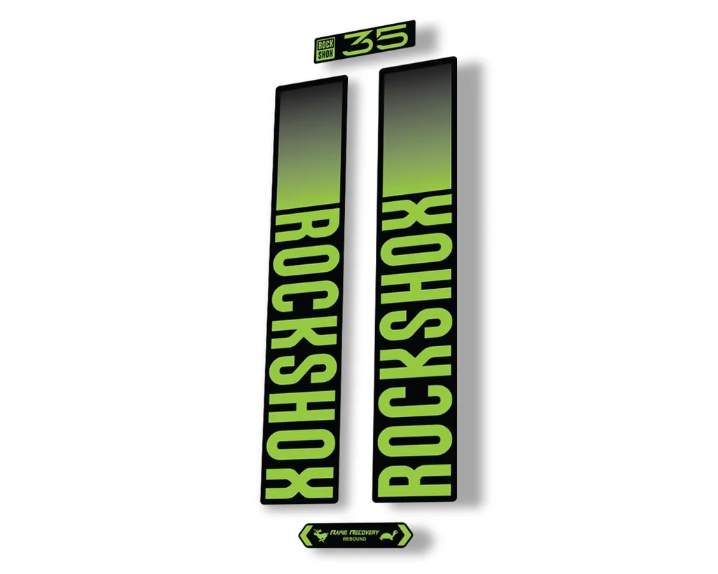 Rock Shox 35 2021 Fork Decal Mountain Bike Cycling Sticker Adhesive Green