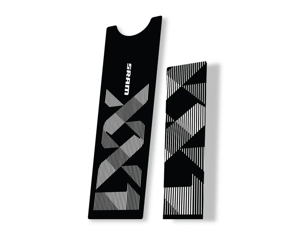 Crank Set Stickers Decals MTB Sram XX1 Eagle Dub 2018 Bicycle 2Pcs White