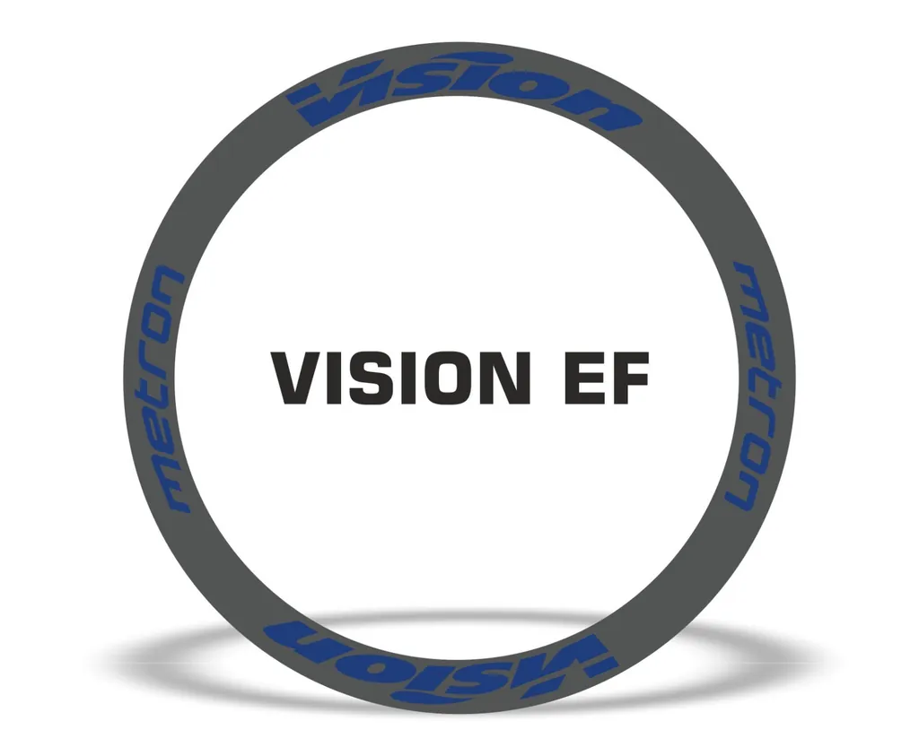 Vision Metron EF Road Bike Rim Decal Wheel Sticker Set Adhesive Dark Blue