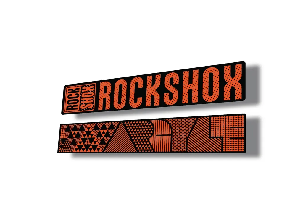 Rock Shox ARGYLE 2017 Fork Decal Mountain Bike Cycling Sticker  Orange