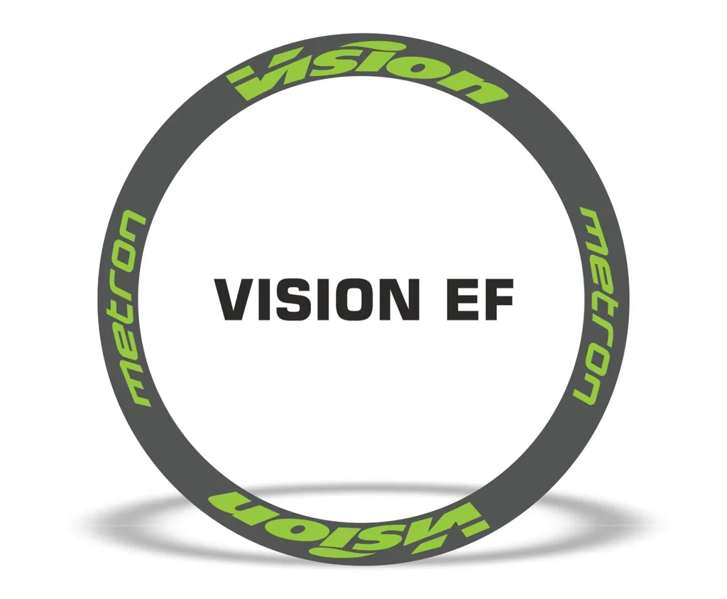 Vision Metron EF Road Bike Rim Decal Wheel Sticker Set Adhesive Green