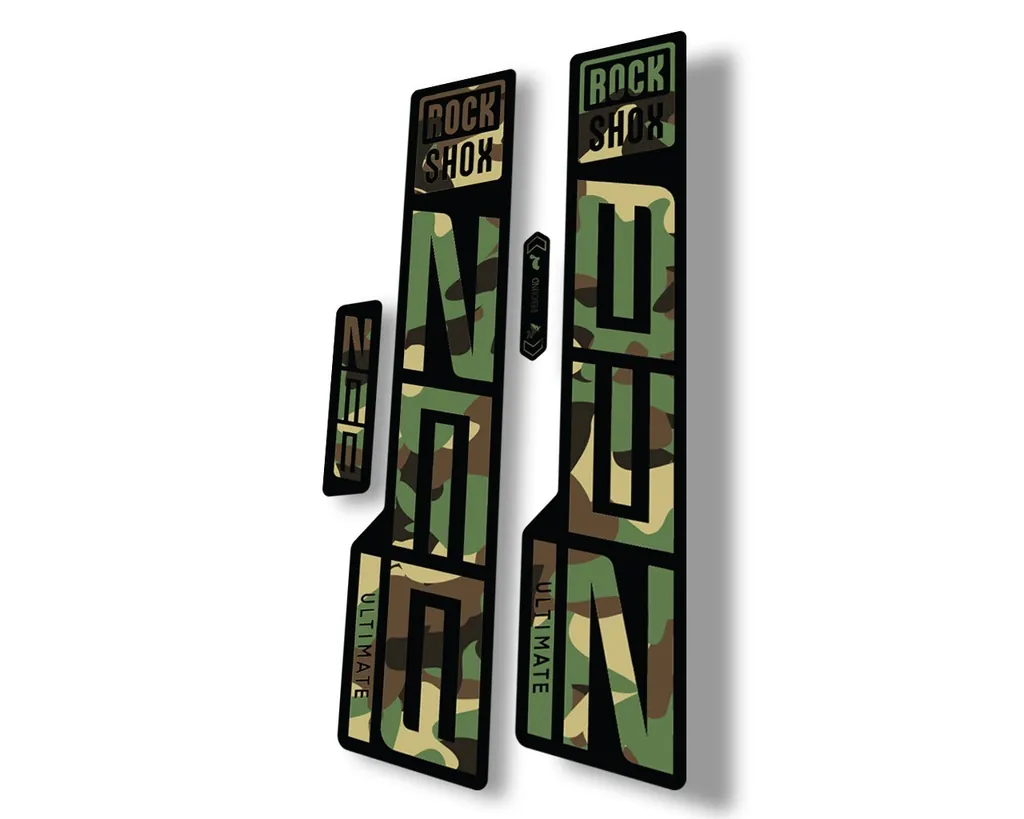 Rock Shox ZEB 2021 ULTIMATE Mountain Bike Cycling Decal Sticker Adhesive Camo
