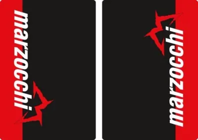Marzocchi Suspension Bike Upper Fork Decal Sticker Graphic Set Adhesive Red