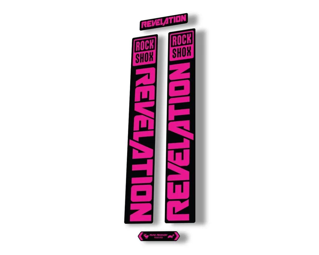 Rock Shox REVELATION 2021 Fork Decal Mountain Bike Sticker Adhesive Pink