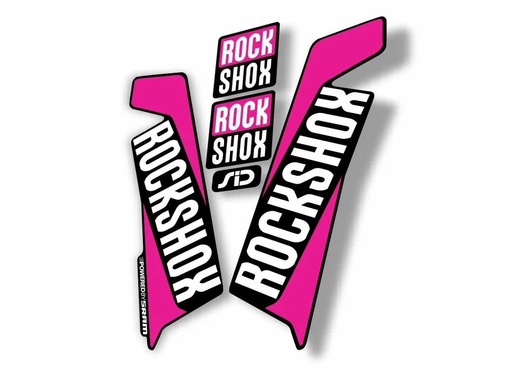 Rock Shox SID 2016-17 Mountain Bike Cycling Fork Decal Sticker Adhesive Pink