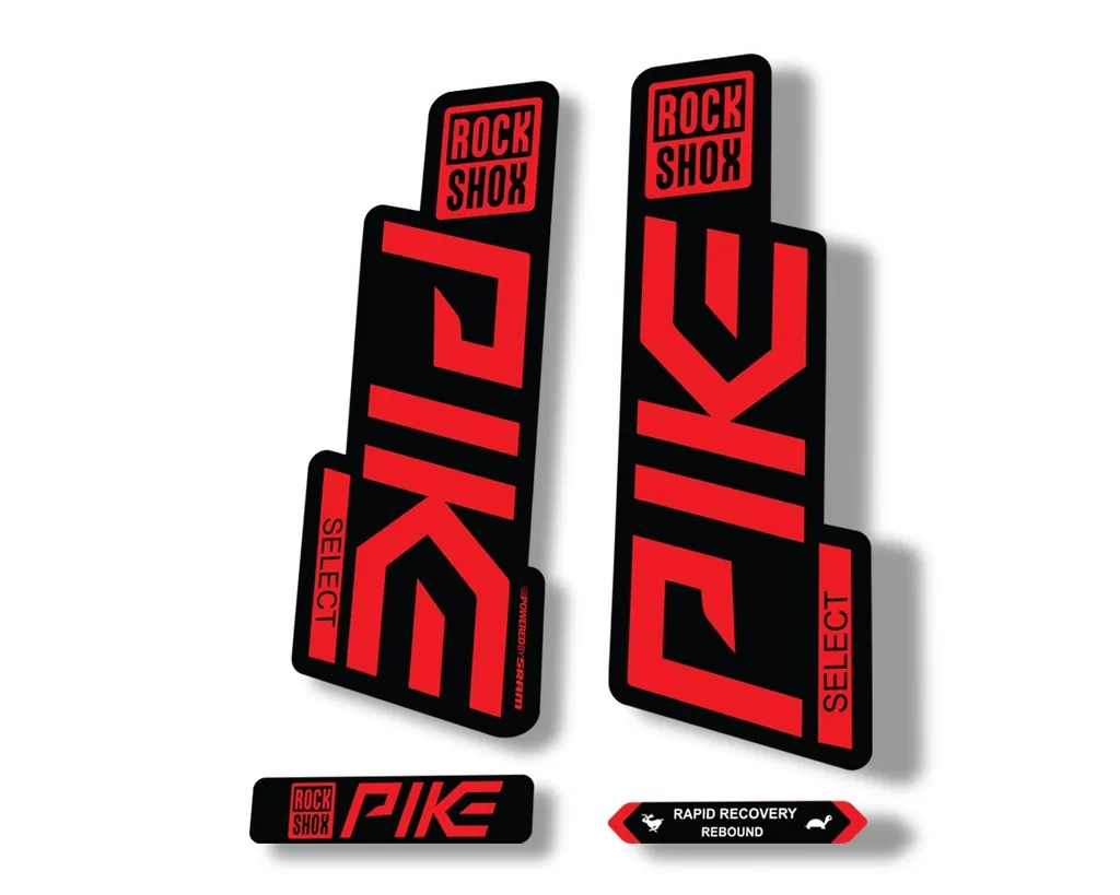 Rock Shox PIKE SELECT 2020 Fork Decal Mountain Bike Cycling Sticker Red