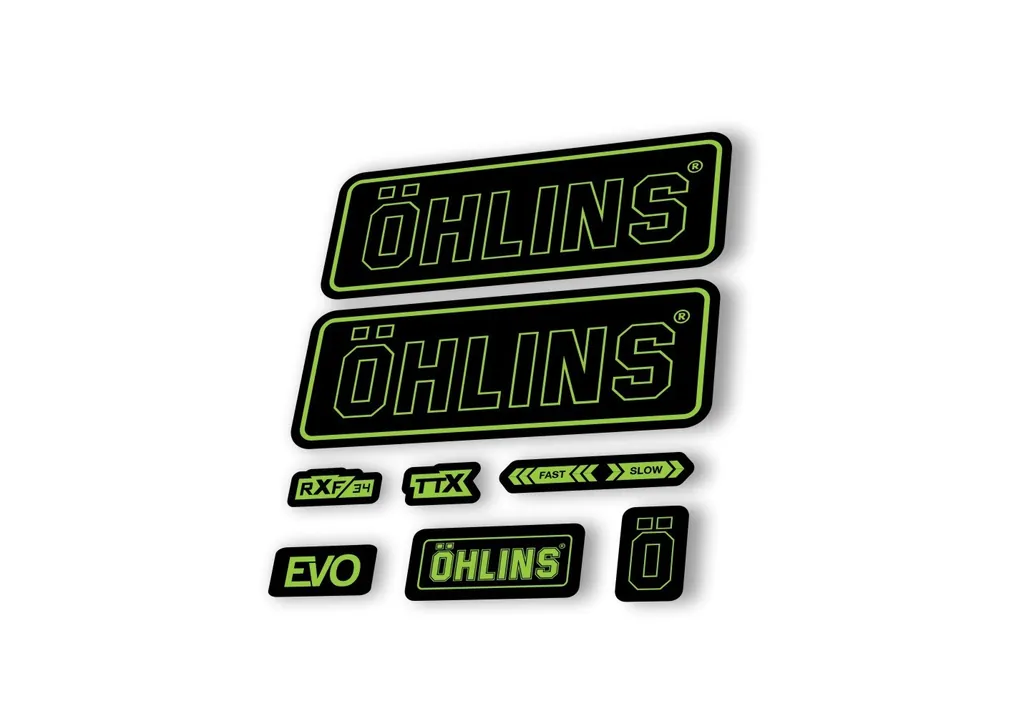 Ohlins RXF34 EVO 2018 Rear Shock Decal Mountain Bike Cycling Sticker Green