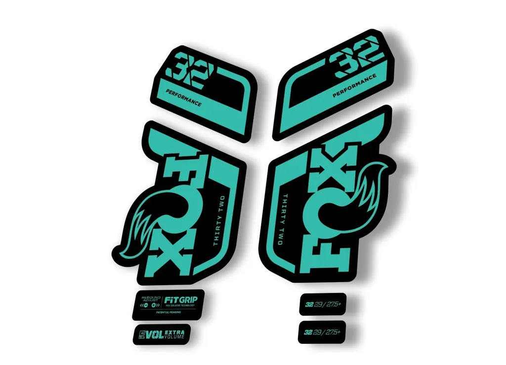 Fox 32 Performance 2021 Fork Suspension Factory Decal Sticker Adhesive Dolphin