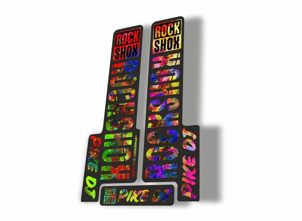 Rock Shox PIKE DJ 2018 Fork Decal Mountain Bike Cycling Sticker Oil Slick