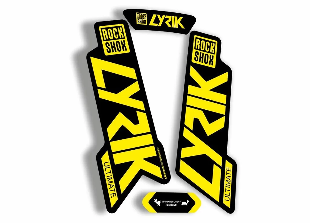 Rock Shox Lyrik Ultimate 2020 Fork Decal Bike Cycling Sticker Yellow