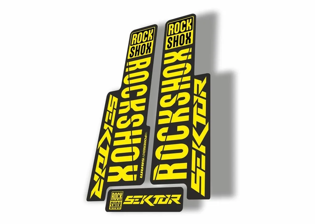Rock Shox SEKTOR 2018 Fork Decal Mountain Bike Cycling Sticker Adhesive Yellow