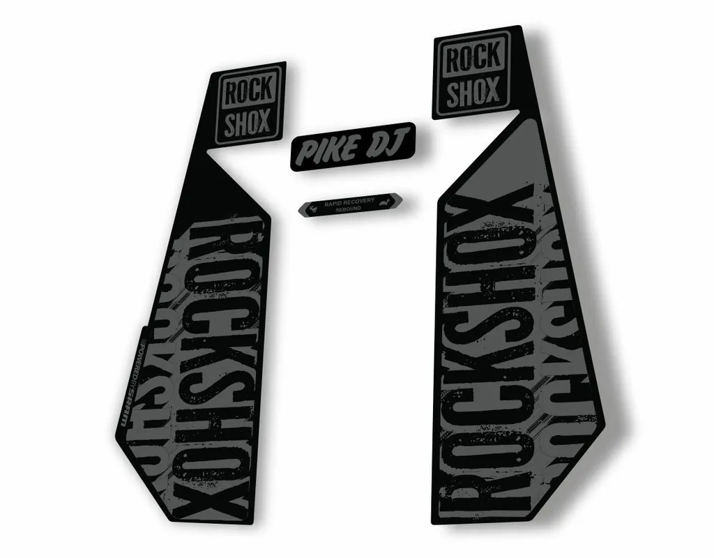 Rock Shox PIKE DJ 2017 Fork Decal Mountain Bike Cycling Sticker Adhesive Gray
