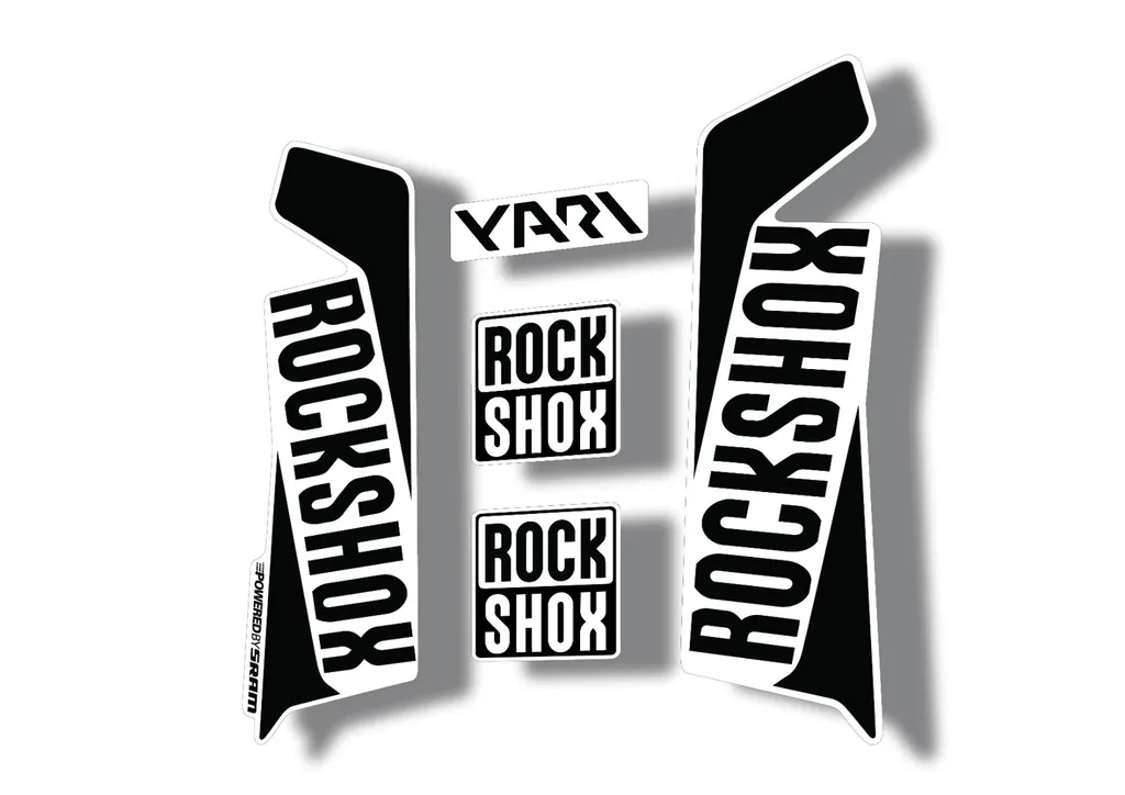Rock Shox YARI 2017 Fork Decal Mountain Bike Cycling Sticker Adhesive White