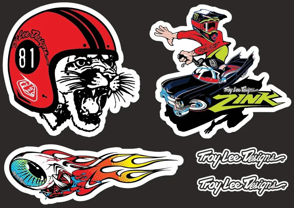 Troy Lee Designs Bike Bicycle Frame Decal Sticker Graphic Adhesive Set Vinyl #18