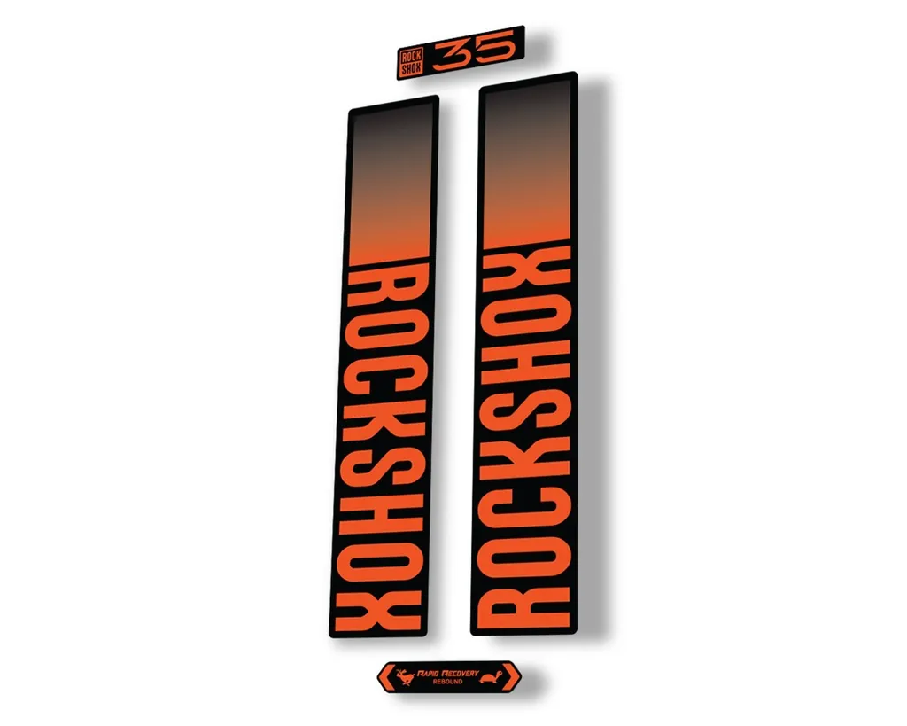 Rock Shox 35 2021 Fork Decal Mountain Bike Cycling Sticker Adhesive Orange