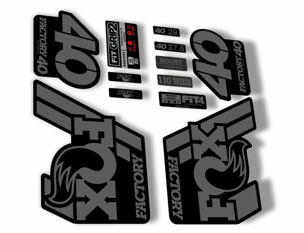FOX 40 Float 2018-19 Forks Suspension Factory Decals Sticker Adhesive Gray