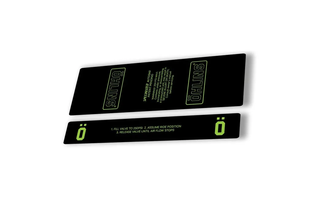 Ohlins STX22 Rear Shock Decal Mountain Bike Cycling Sticker Adhesive Green
