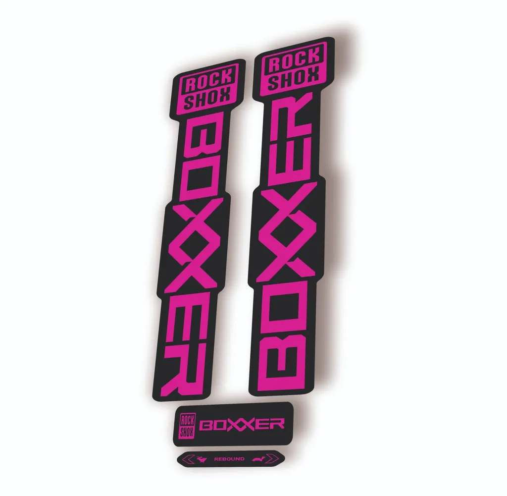 Rock Shox BOXXER 2024 ULTIMATE Mountain Bike Cycling Decal Adhesive Pink