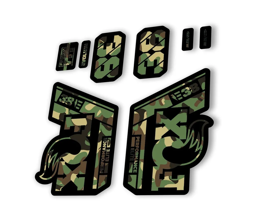 FOX 38 P. Elite E Bike 2021 Forks Suspension Factory Decal Sticker Camo