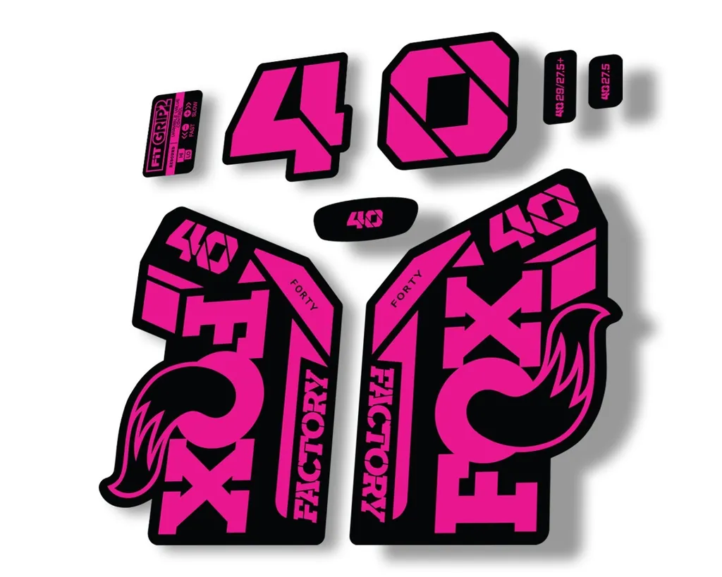 FOX 40 2021 Factory Forks Suspension Decals Sticker Set Adhesive Pink