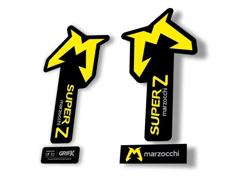 Marzocchi SUPER Z 2025 Fork Suspension Sticker Decal KitAdhesive Yellow