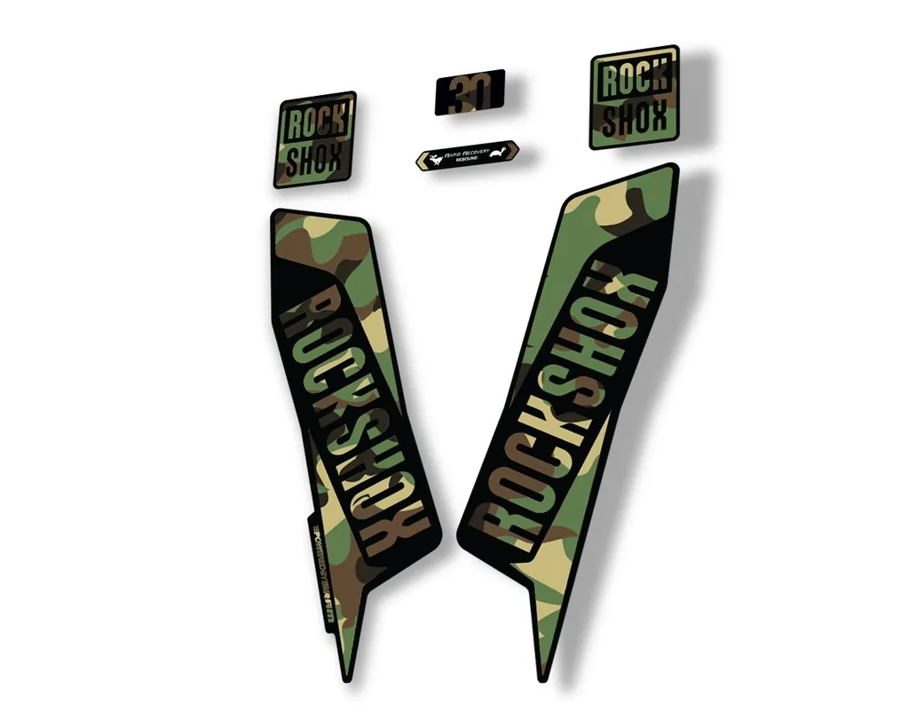 Rock Shox TK 30 2021 Fork Decals Suspension Sticker Adhesive Camo