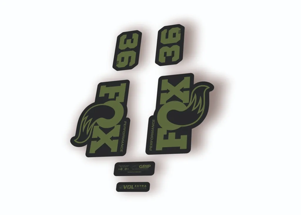 FOX 36 SL Performance Factory 2026 Fork Decal Sticker Adhesive Olive