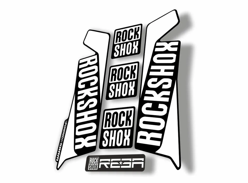 Rock Shox REBA 2016 Fork Decal Mountain Bike Cycling Sticker Adhesive White