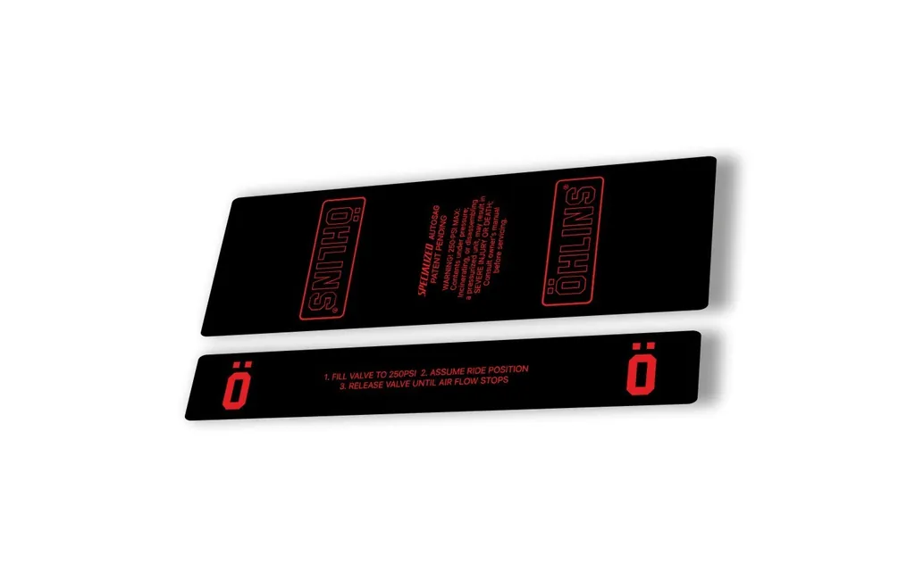Ohlins STX22 Rear Shock Decal Mountain Bike Cycling Sticker Adhesive Red