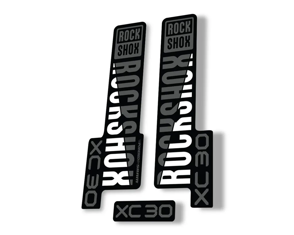 Rock Shox XC 30 2020 Fork Decal Mountain Bike Cycling Sticker Adhesive Gray