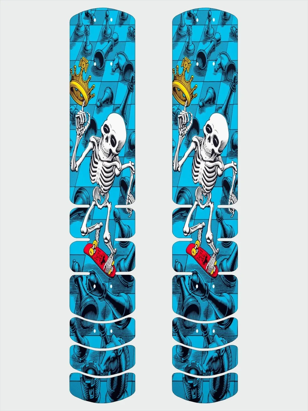 Frame Protector Illustrated Adhesive Sticker Large Bicycle Skeleton Theme
