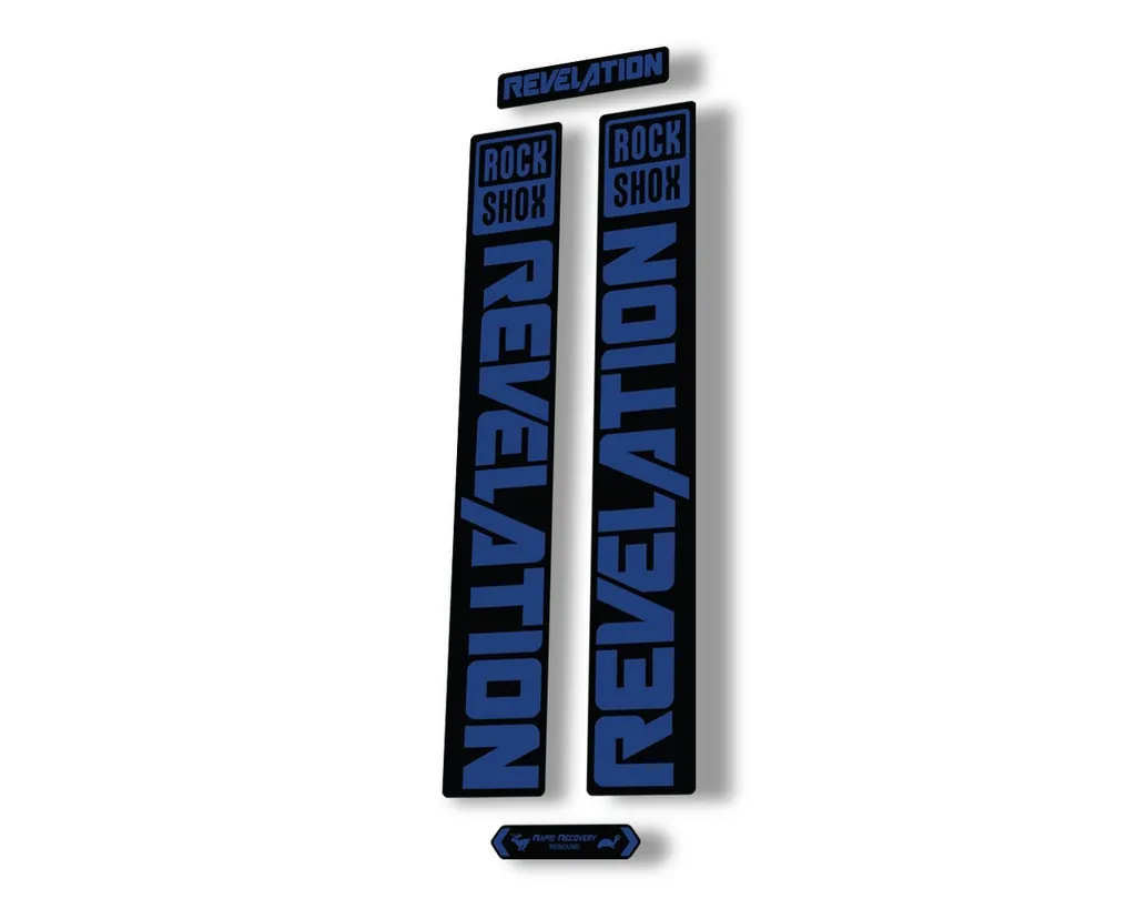 Rock Shox REVELATION 2021 Fork Decal Mountain Bike Sticker Adhesive Dark Blue