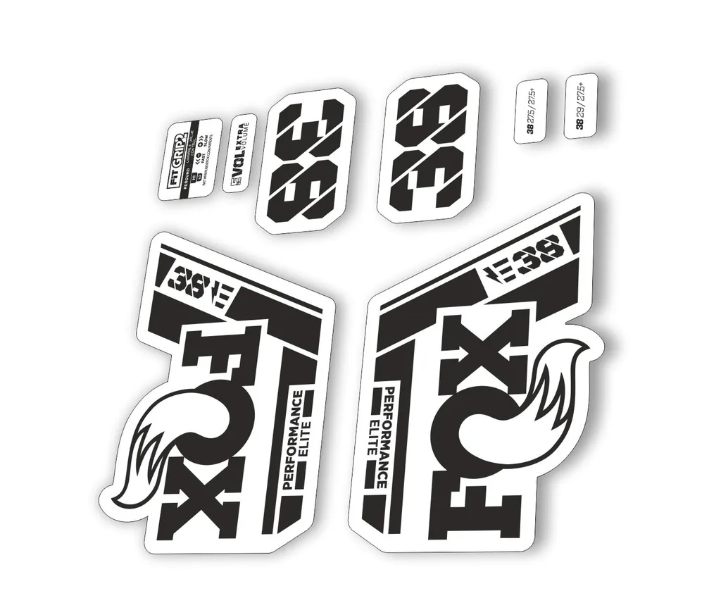 FOX 38 P. Elite E Bike 2021 Forks Suspension Factory Decal Sticker Black