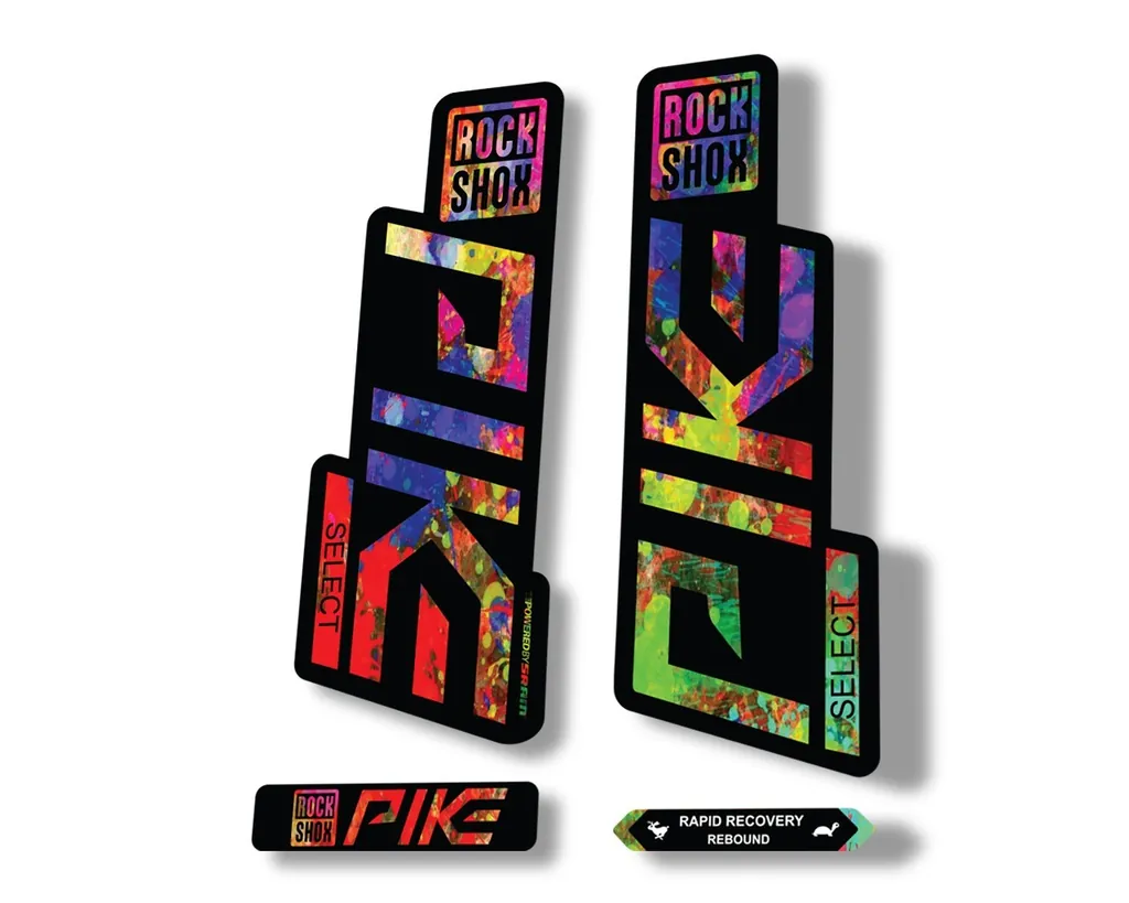 Rock Shox PIKE SELECT 2020 Fork Decal Mountain Bike Cycling Sticker Oil Slick