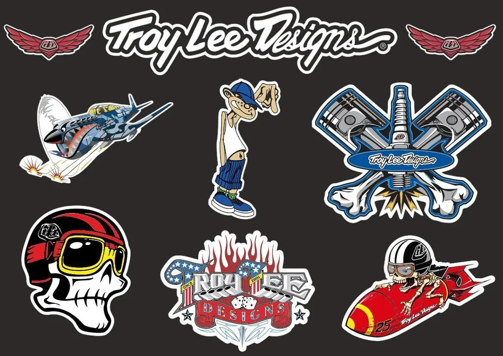 Troy Lee Designs Bike Bicycle Frame Decal Stickers Graphic Adhesive Set Vinyl #6