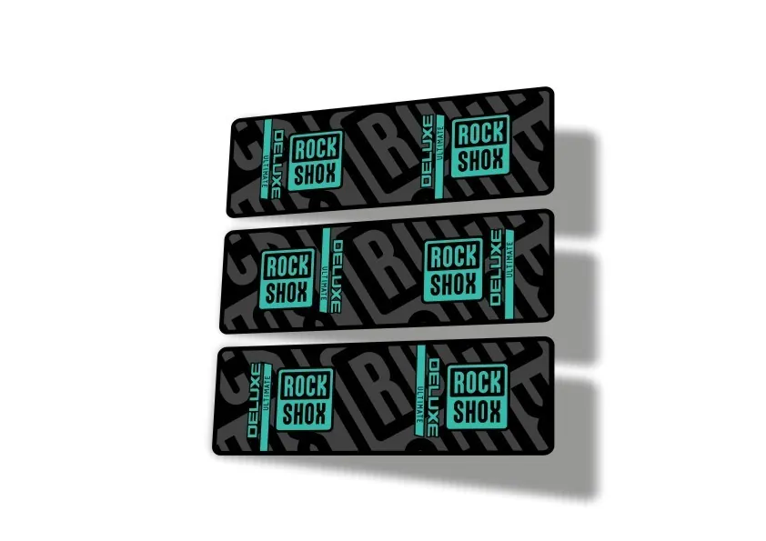 Rock Shox 2023 Deluxe Ultimate Rear Shock Decal Sticker Adhesive Set Dolphin
