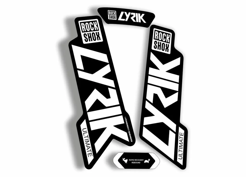 Rock Shox Lyrik Ultimate 2020 Fork Decal Bike Cycling Sticker White