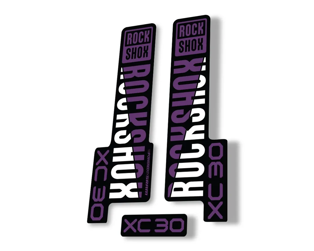 Rock Shox XC 30 2020 Fork Decal Mountain Bike Cycling Sticker Adhesive Purple