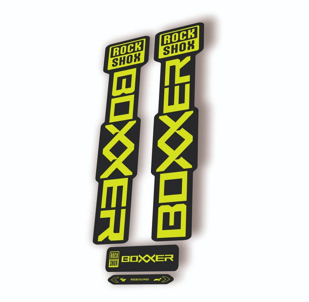 Rock Shox BOXXER 2024 ULTIMATE Mountain Bike Cycling Decal Adhesive Lime Green
