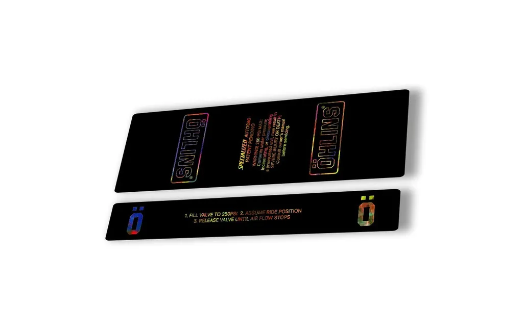 Ohlins STX22 Rear Shock Decal Mountain Bike Cycling Sticker Adhesive Oil Slick