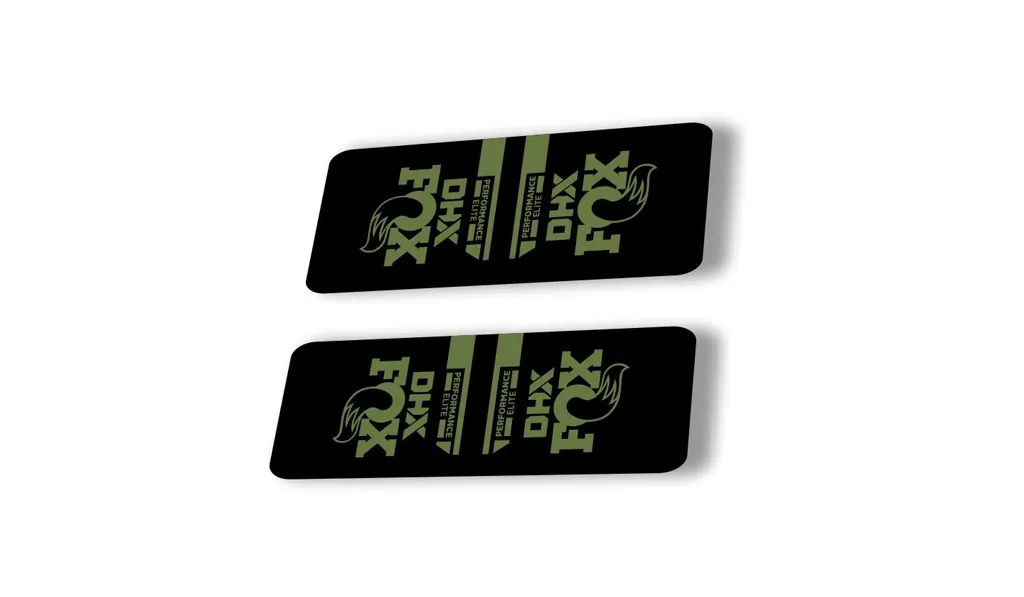 FOX DHX 2022 Performance Elite Rear Shock Suspension Sticker Decal Olive