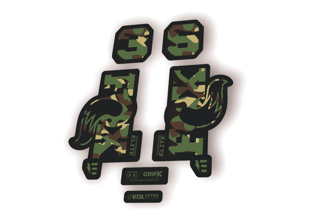 FOX 36 Elite E-Optimized 2026 Fork Factory Decal Sticker Adhesive Camo