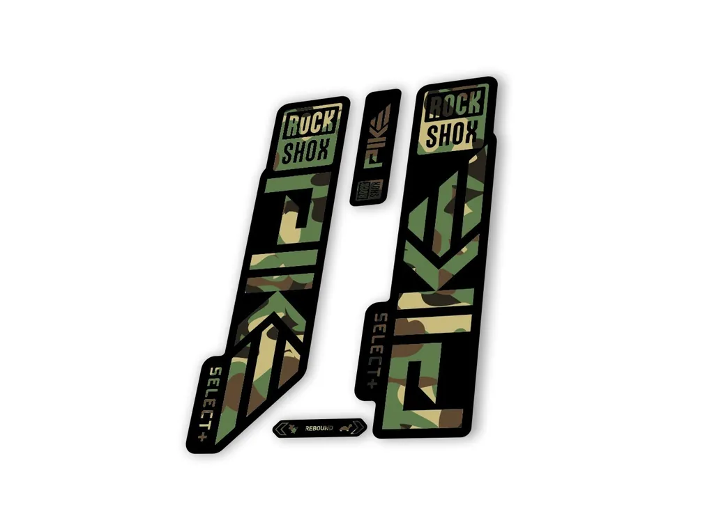 Rock Shox PIKE SELECT + Plus 2023 Mountain Bike Cycling Decal Sticker Camo
