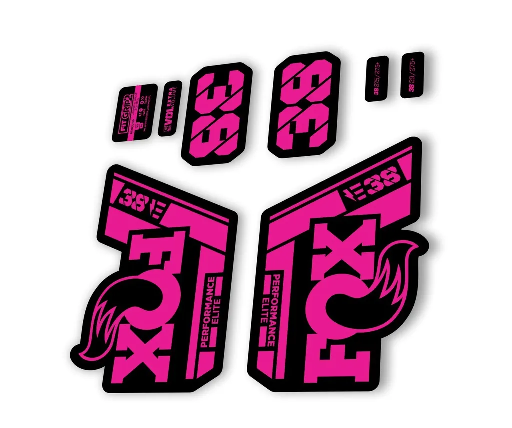 FOX 38 P. Elite E Bike 2021 Forks Suspension Factory Decal Sticker Pink