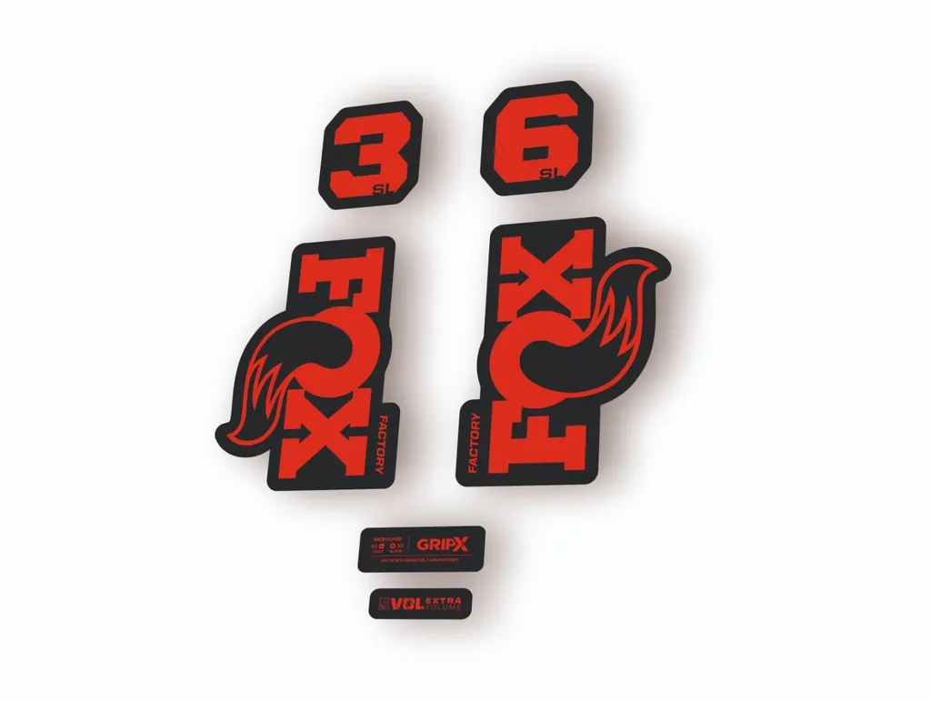 FOX 36 SL Factory 2026 Fork Decal Suspension Sticker Adhesive Red