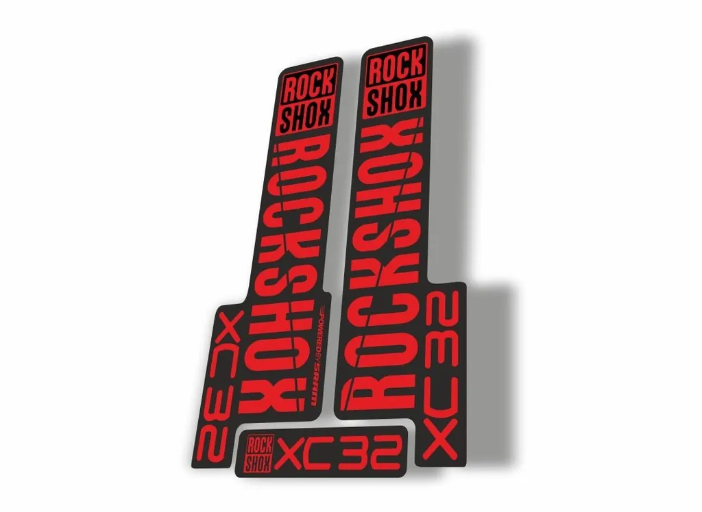 Rock Shox XC32 2018 Fork Decal Mountain Bike Cycling Sticker Adhesive Red