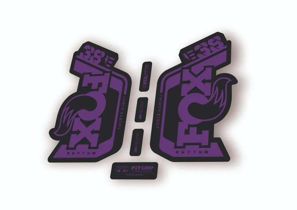 Fox 38 Rhythm E Bike 2024 Fork Suspension Factory Decal Sticker Adhesive Purple