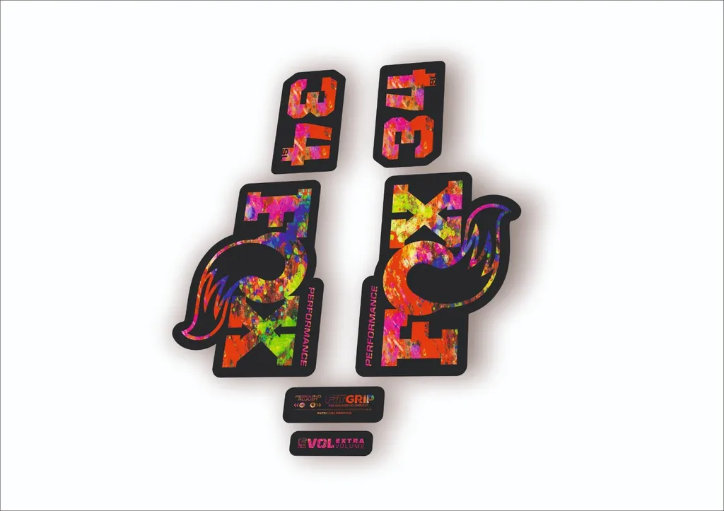FOX 34 SL Performance 2026 Fork Factory Decal Sticker Adhesive Oil Slick