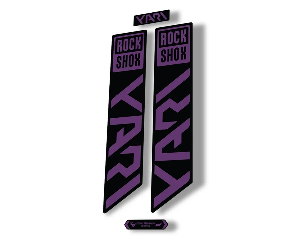 Rock Shox YARI 2021 Fork Decal Mountain Bike Cycling Sticker Adhesive Purple